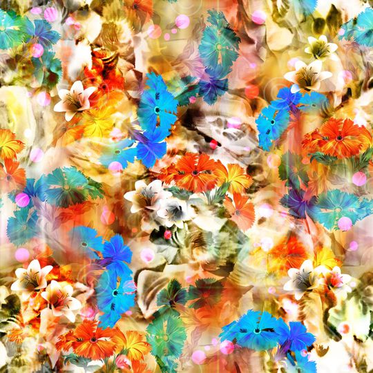 抽象艺术印花华亿平台图片