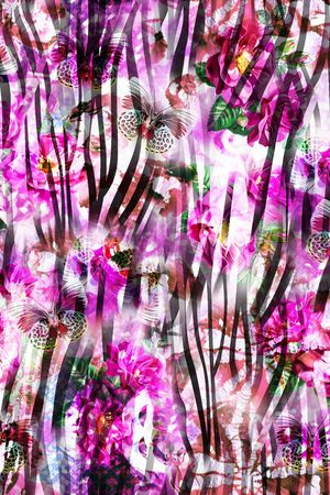 艺术彩色印花华亿平台图片