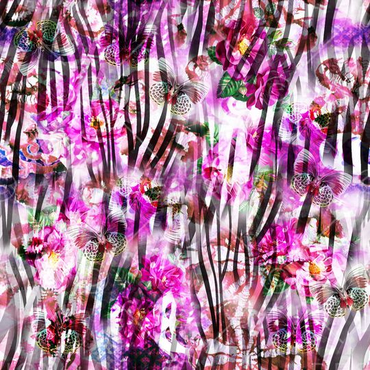 艺术彩色印花华亿平台图片