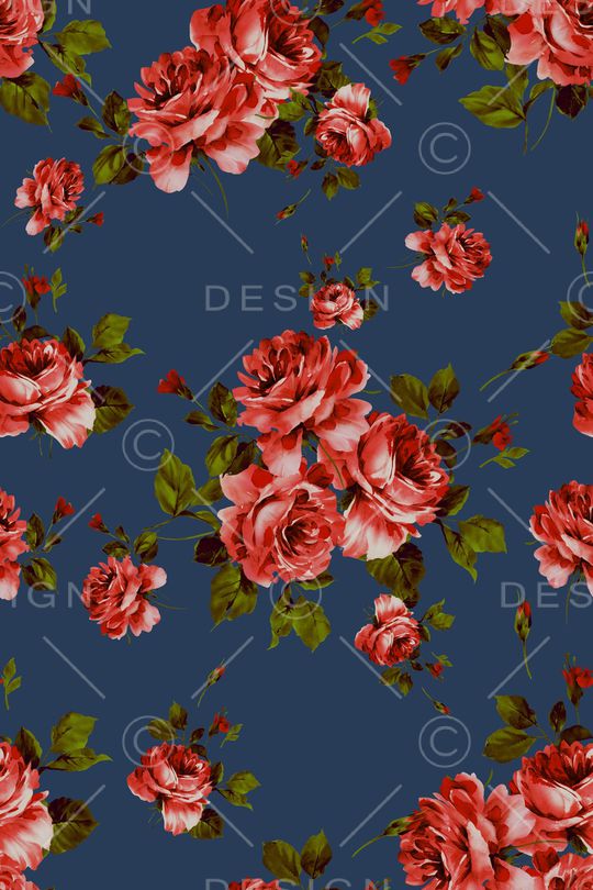 玫瑰印花华亿平台图片