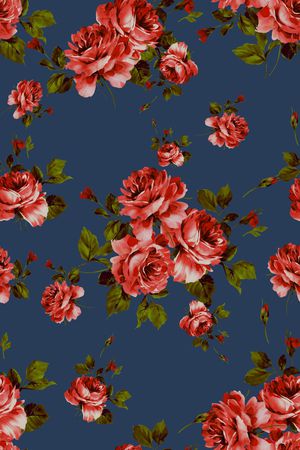 玫瑰印花华亿平台图片