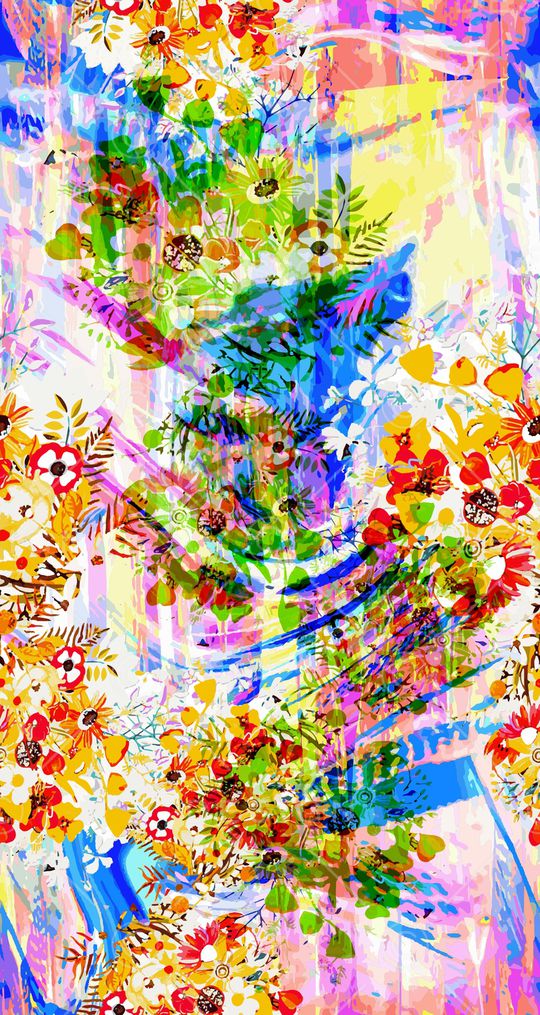 植物印花华亿平台图片