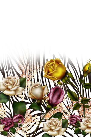 玫瑰印花华亿平台图片