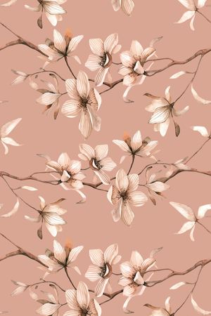 玉兰花印花华亿平台图片