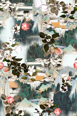 中国风印花华亿平台图片