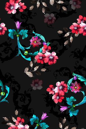 创意服装面料印花华亿平台图片