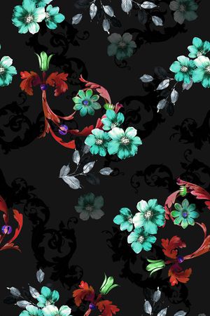 创意服装面料印花华亿平台图片