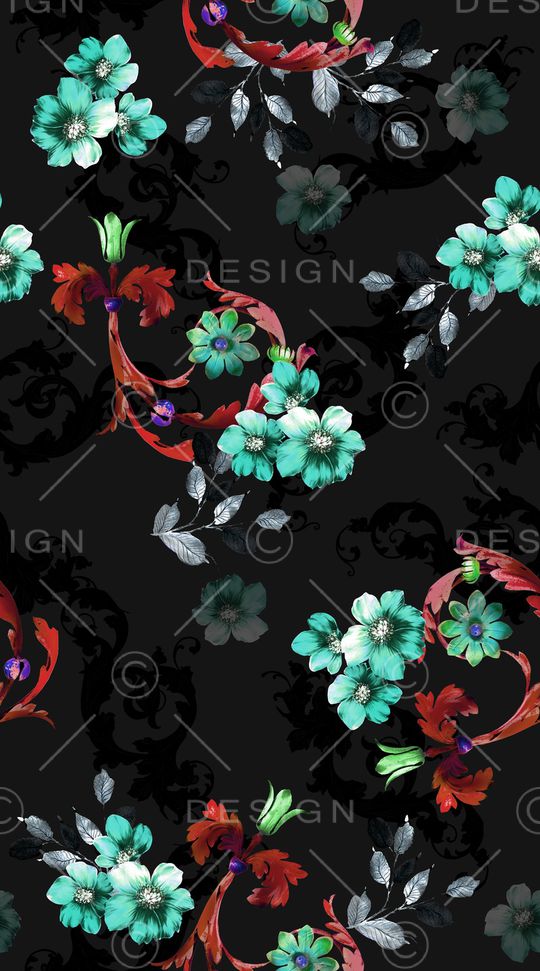 创意服装面料印花华亿平台图片