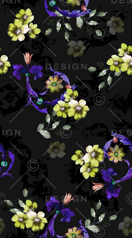 创意服装面料印花华亿平台图片