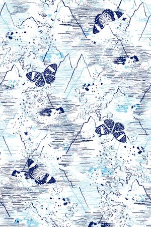 抽象纹理印花华亿平台图片