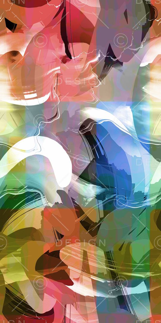 水墨印花华亿平台图片