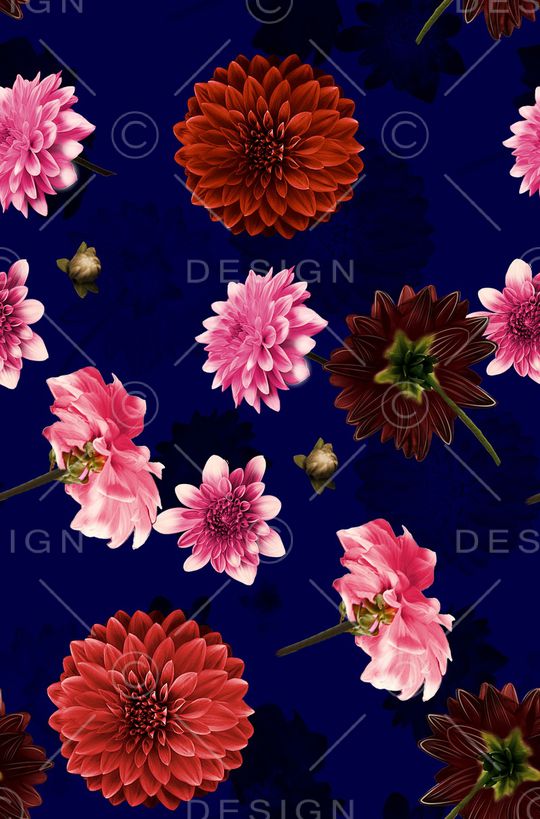 花卉印花华亿平台图片