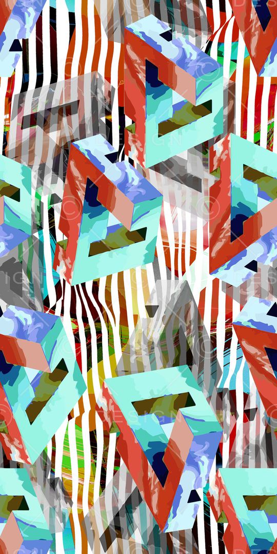 抽象印花华亿平台图片