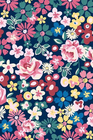 小碎花印花华亿平台图片