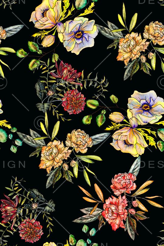 手绘印花华亿平台图片