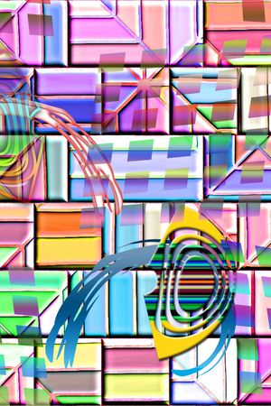 色块印花华亿平台图片