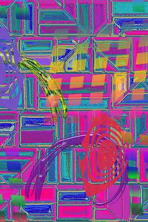 色块印花华亿平台图片