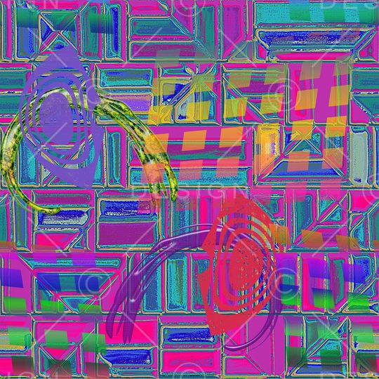 色块印花华亿平台图片