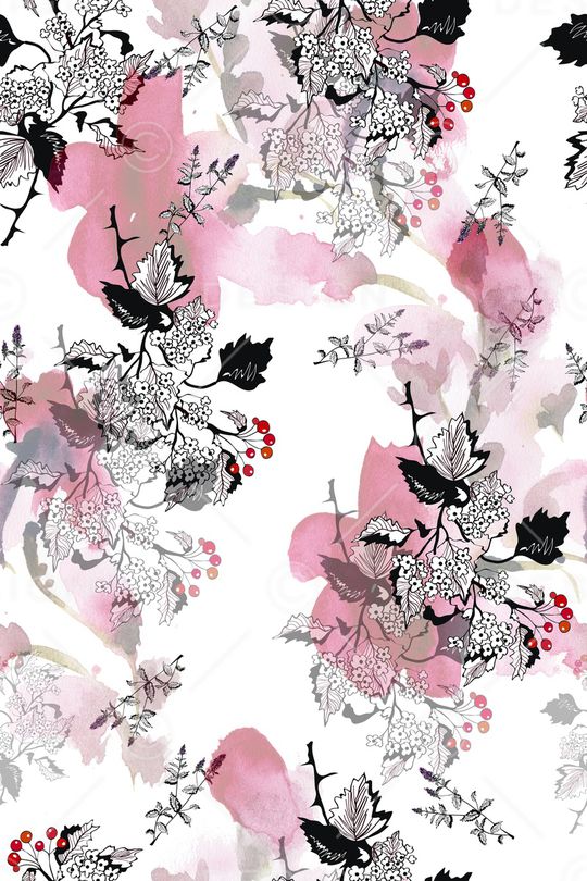 玉兰花印花华亿平台图片