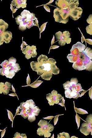 花鸟印花华亿平台图片