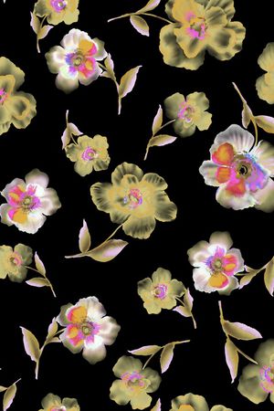 花鸟印花华亿平台图片