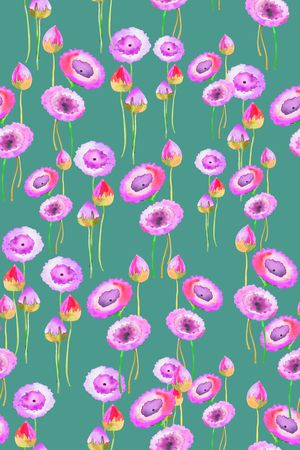 花卉印花华亿平台图片