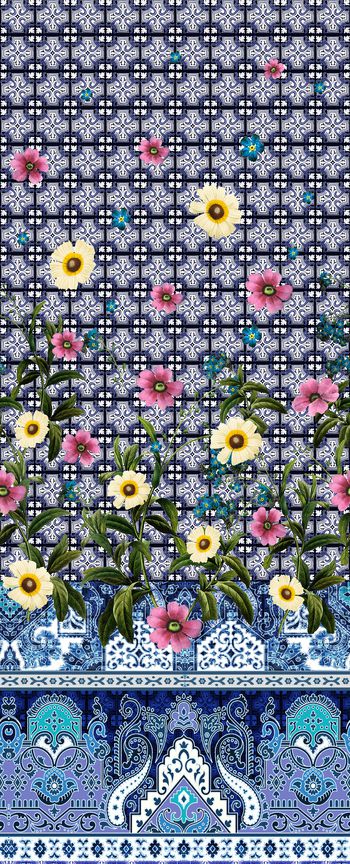 复古印花华亿平台图片