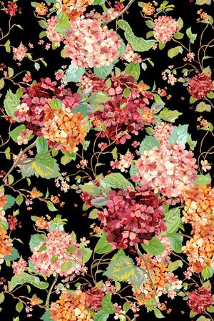 hydrangea印花华亿平台图片