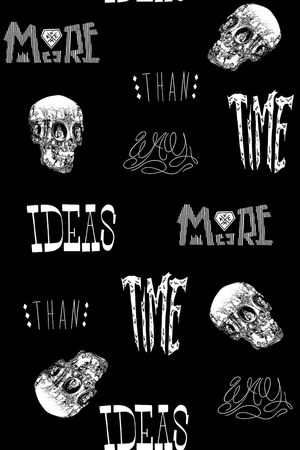 骷髅头印花华亿平台图片