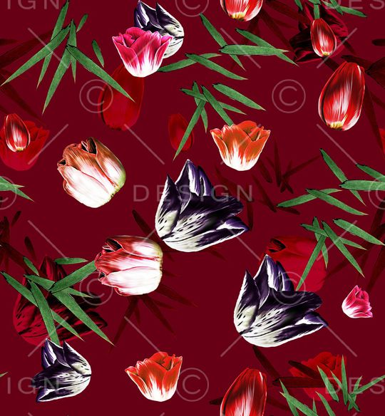 花卉印花华亿平台图片