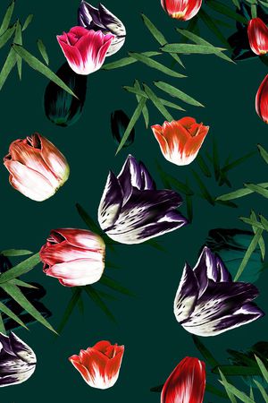 花卉印花华亿平台图片