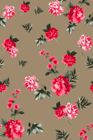 牡丹印花华亿平台图片