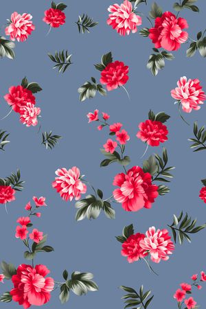 牡丹印花华亿平台图片