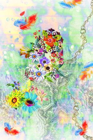 动物纹印花华亿平台图片