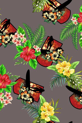 抽象印花华亿平台图片