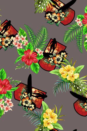 抽象印花华亿平台图片