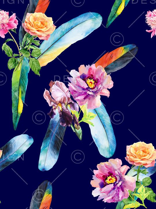 水彩印花华亿平台图片