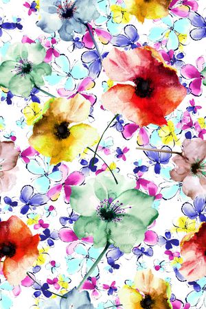 水彩印花华亿平台图片