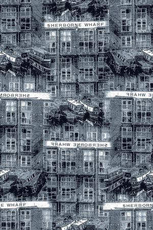 抽象房子印花华亿平台图片