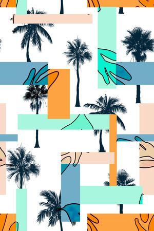 时尚拼贴印花华亿平台图片