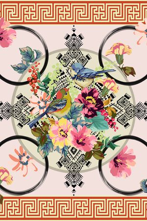 方巾印花华亿平台图片