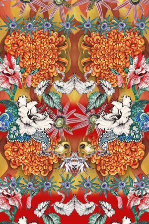 波西米亚印花华亿平台图片