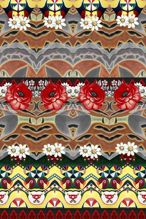 波西米亚印花华亿平台图片