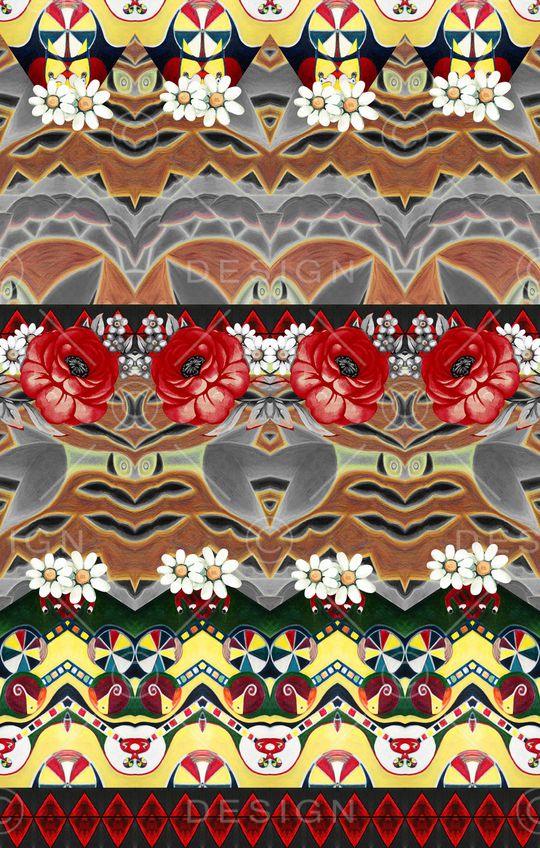 波西米亚印花华亿平台图片