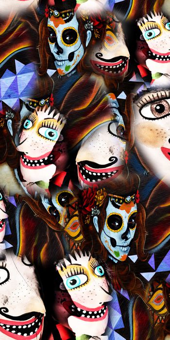 抽象艺术印花华亿平台图片