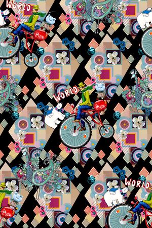 几何印花华亿平台图片