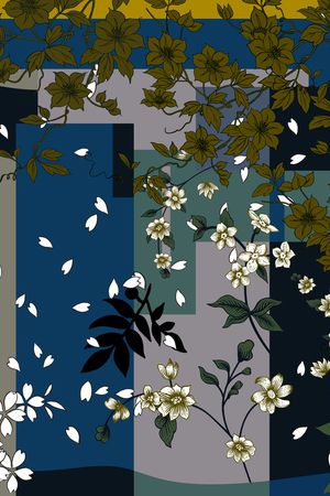 几何印花华亿平台图片