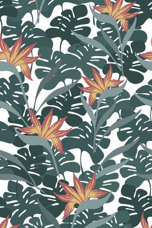 热带雨林印花华亿平台图片