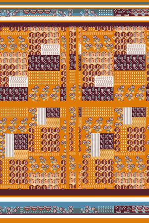 卷草纹印花华亿平台图片