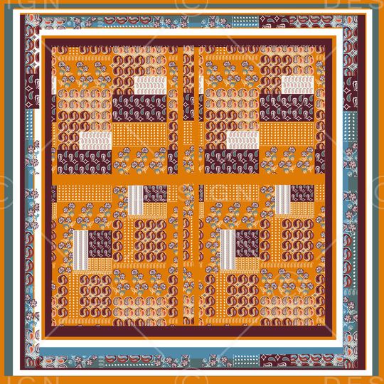 卷草纹印花华亿平台图片